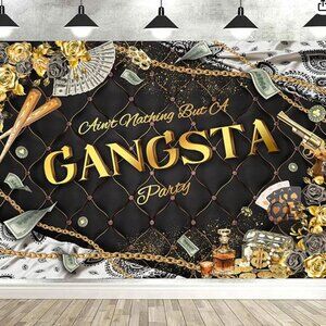 Gangsta Party Backdrop